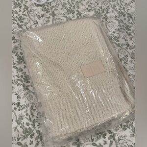 Cozy Cream Knit Blanket